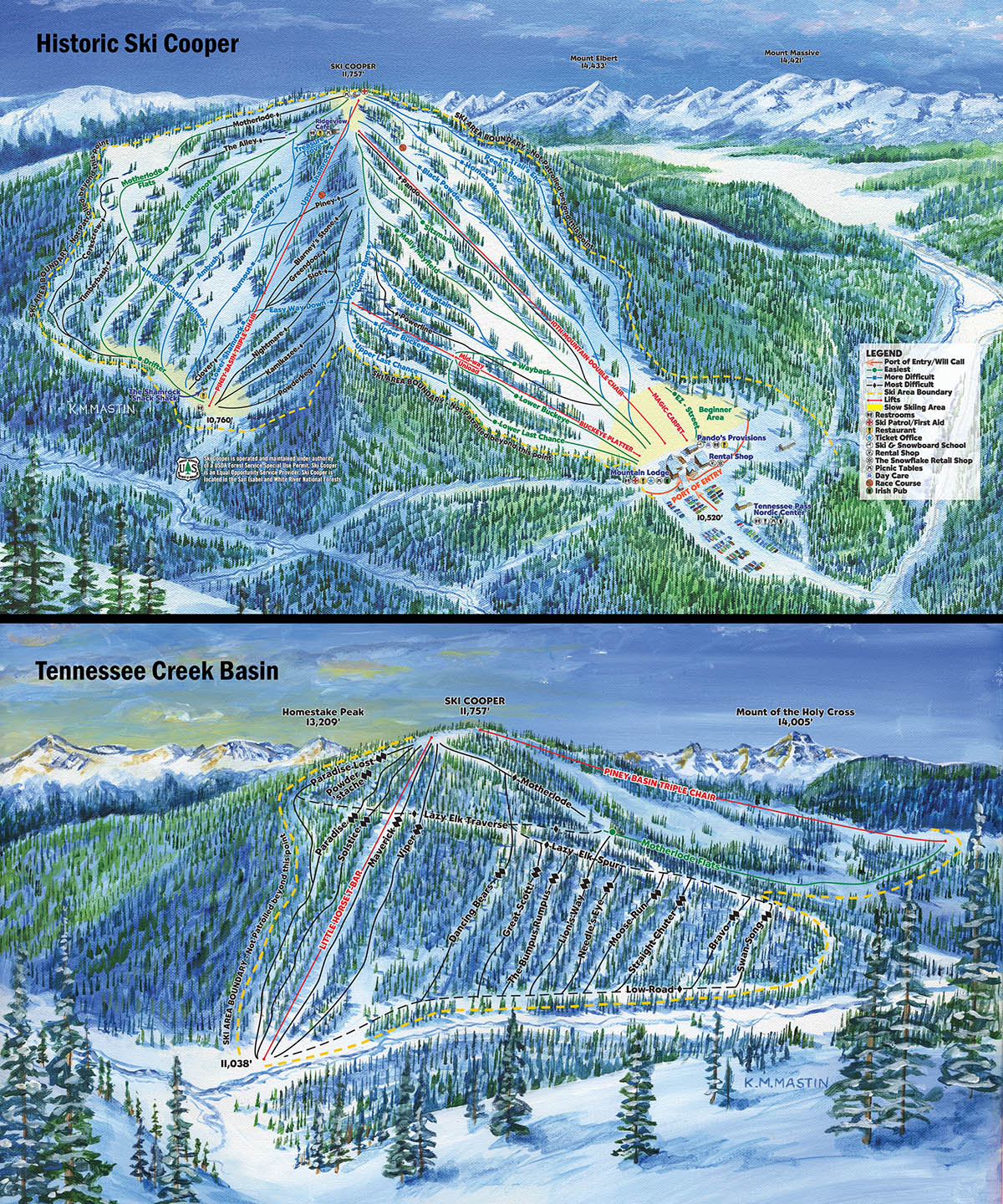 Copper Mountain Ski Resort Trail Map Ski Cooper Trail Map | Skicentral.com